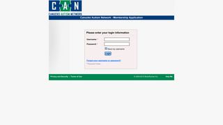 Canucks Autism Network - Membership Application - Login