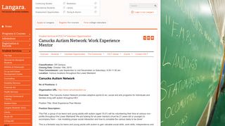 Canucks Autism Network - Langara