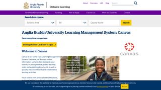 Anglia Ruskin University - Learning Management System, Canvas