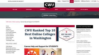 Online Learning | Canvas Help and Support for STUDENTS