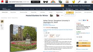 Amazon.com: Ashley Canvas, Georgetown University In Washington ...