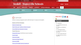 PowerSchool / Canvas Teacher Resources - Iredell-Statesville Schools