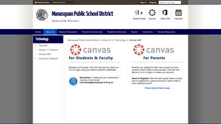 Technology / Canvas LMS - Manasquan Public School District
