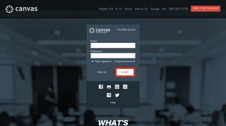 Free for Teacher Login | Free LMS Software | Canvas LMS