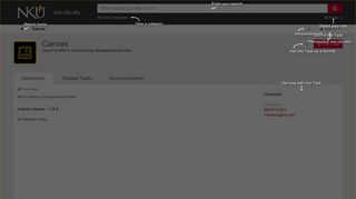 Canvas (Log in to NKU's new Learning Management System) | one ...