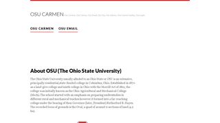 OSU carmen, OSU canvas, OSU email, MY OSU, OSU library, Course ...