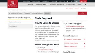 Tech Support - Distance Education at PCC - Pasadena City College