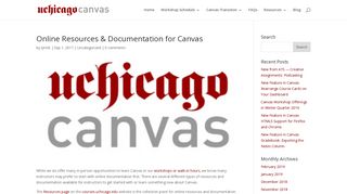 Online Resources & Documentation for Canvas | Courses at UChicago