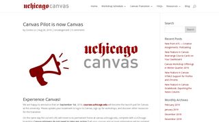 Canvas Pilot is now Canvas | Courses at UChicago