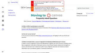 DEV-Canvas-FAQ - Dashboard - Instructure