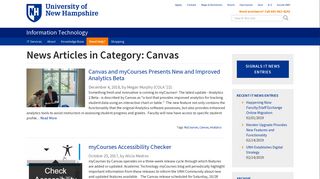 Canvas | Information Technology - University of New Hampshire