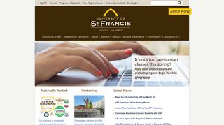 University of St. Francis | Bachelor's, Master's and Doctoral Degrees in ...