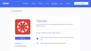 Canvas - Clever application gallery | Clever