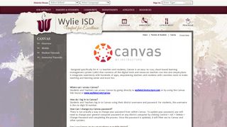 Canvas / Overview - Wylie ISD