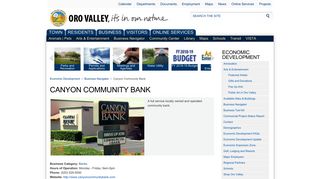 Canyon Community Bank | Oro Valley