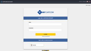 CAPCOM Account | LOG IN