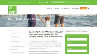 Run a CAP Money Course - CAP Australia - Free Debt Help