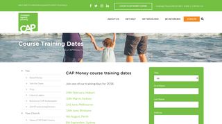Course Training Dates - CAP Australia - Free Debt Help