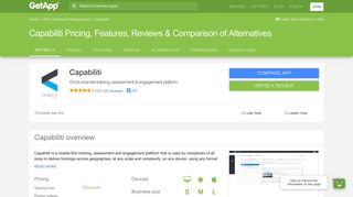 Capabiliti Pricing, Features, Reviews & Comparison of Alternatives ...