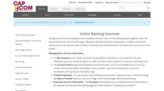 Online Banking Information | CAP COM FCU