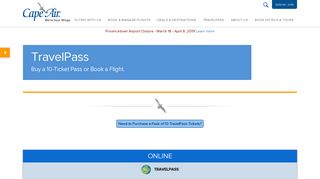 Make a TravelPass Flight Reservation - Cape Air