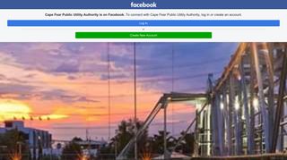 Cape Fear Public Utility Authority - Home - Facebook Touch