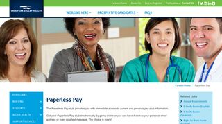 Paperless Pay | Careers | Cape Fear Valley Health | Fayetteville, NC ...