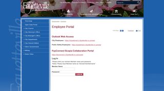 Employee Portal | Fayetteville, NC