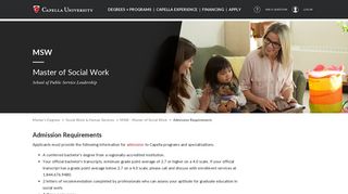 Online Masters Degree in Social Work ... - Capella University