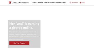Capella University: Online Accredited Degree Programs