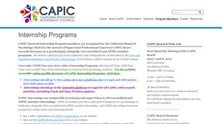 Internship Programs - CAPIC