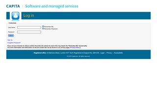Capita Self Service Portal