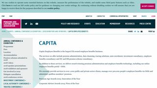 Capita Employee Benefits - Pensions and Lifetime Savings Association