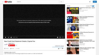New Credit Card Statement Details | Capital One - YouTube
