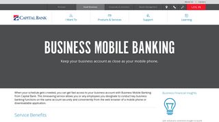 Business Mobile Banking - Capital Bank