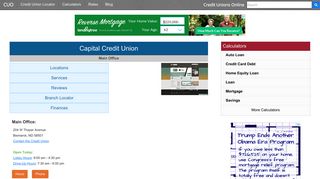 Capital Credit Union - Bismarck, ND - Credit Unions Online