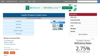 CapEd Federal Credit Union - Meridian, ID - Credit Unions Online