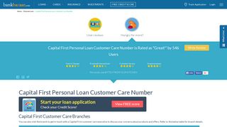 Capital First Personal Loan Customer Care - 24x7 Toll Free Number