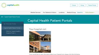 Capital Health Patient Portals | Capital Health Hospitals