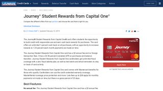 Journey Student Rewards from Capital One Review | US News
