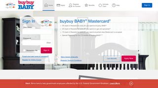 buybuy BABY® Mastercard® - Manage your account - Comenity