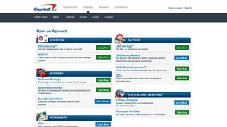 Capital One 360 - Products - View All Products
