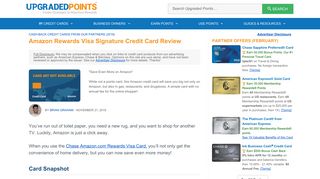 Chase Amazon Rewards Visa Signature Credit Card [In-Depth]