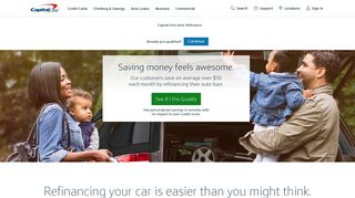 Auto Loan Refinancing | Capital One | Easy Online Process
