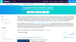 2019's Best Capital One Credit Cards | Editor's Picks - WalletHub