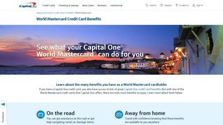 World Mastercard Benefits | Capital One