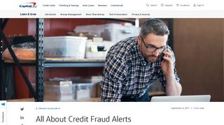 All About Credit Fraud Alerts | Capital One