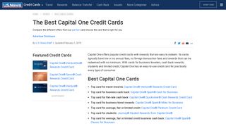 Best Capital One Credit Cards of 2018 | US News