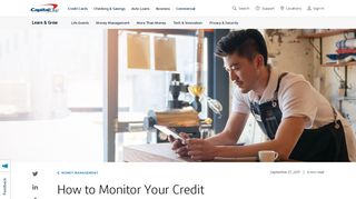 How to Monitor Your Credit | Capital One