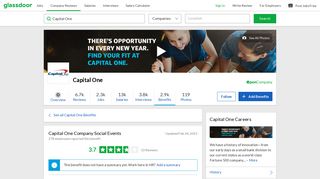 Capital One Employee Benefit: Company Social Events | Glassdoor